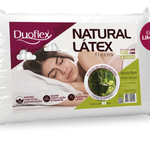 TRAVESSEIRO DUOFLEX NATURAL LÁTEX FLOCOS