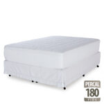 Protetor Capa de Colchão Matelassado Percal 180 Fios antialérgico 88x188x36cm - F.A. Colchões